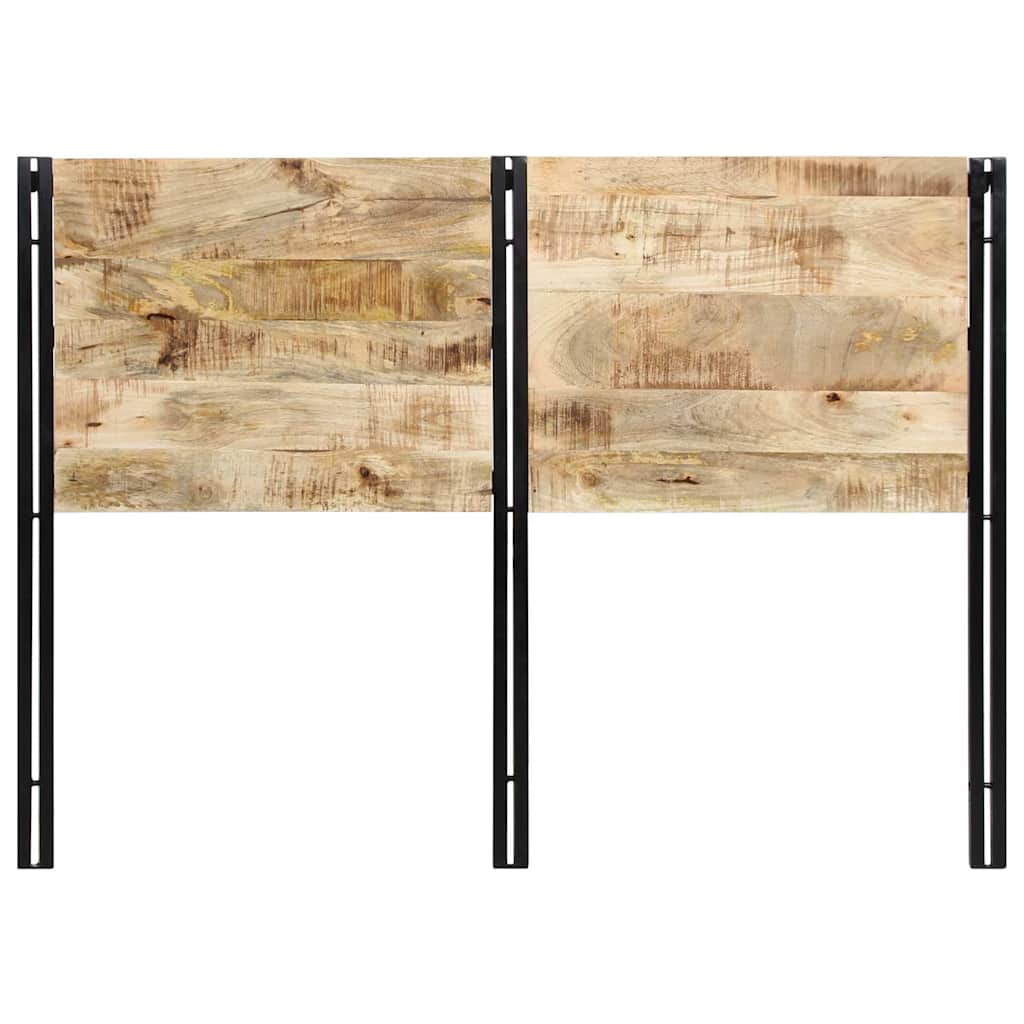 Vidaxl hoofdeinde 140 cm massief hout mango en ijzer