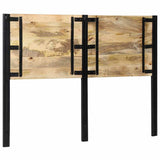 Vidaxl hoofdeinde 140 cm massief hout mango en ijzer