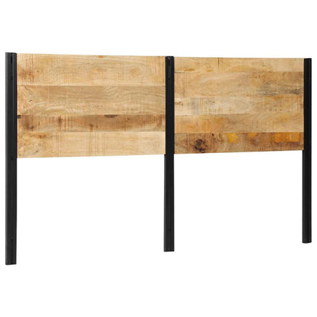 Vidaxl hoofdeinde 180 cm massief hout mango en ijzer