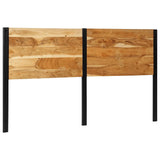 Vidaxl hoofdeinde 180 cm massief hout acaciahout en ijzer