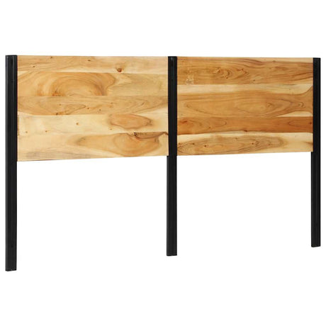 Vidaxl hoofdeinde 180 cm massief hout acaciahout en ijzer