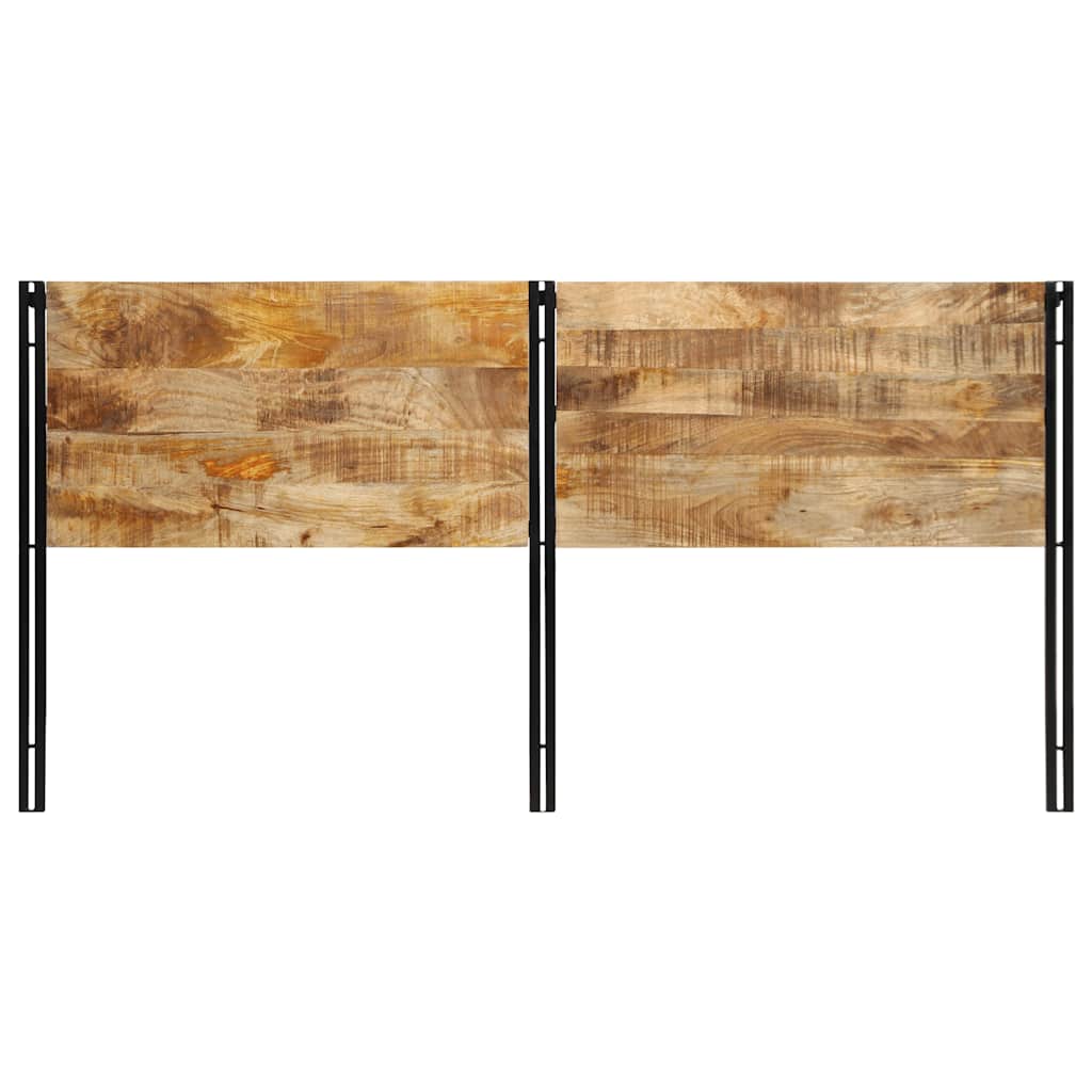 Vidaxl hoofdeinde 200 cm massief hout mango en ijzer