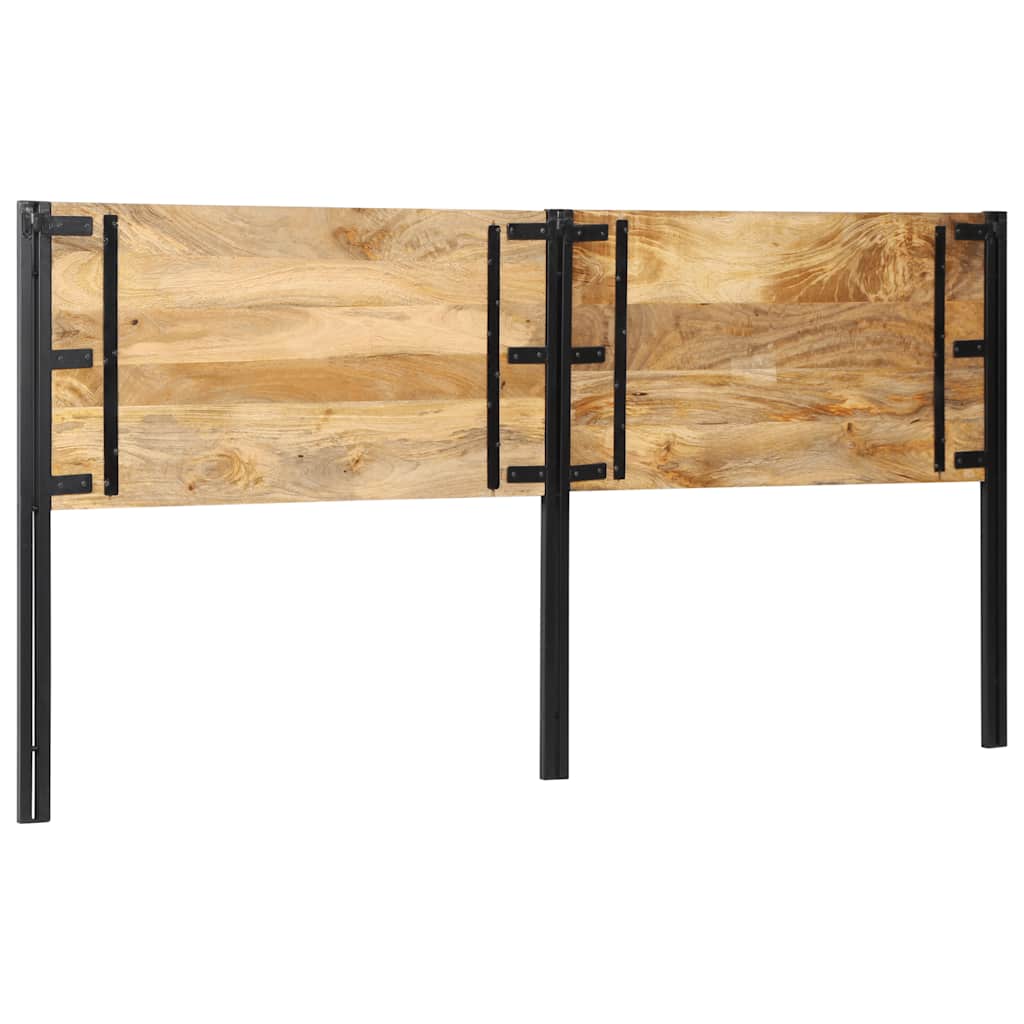 Vidaxl hoofdeinde 200 cm massief hout mango en ijzer