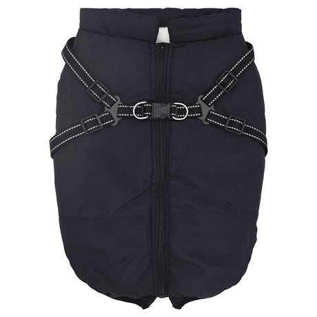 Vidaxl hondenjas met harnas waterdicht reflecterend marineblauw l48