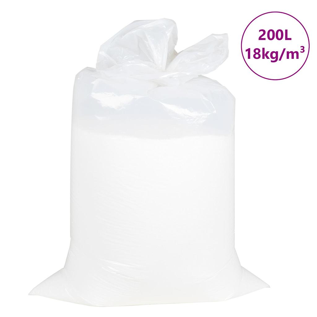 Vidaxl zitzakvulling eps 200 l wit 18 kg m³