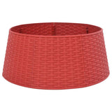 Vidaxl kerstboomrok ø56x23 cm kunststof rood
