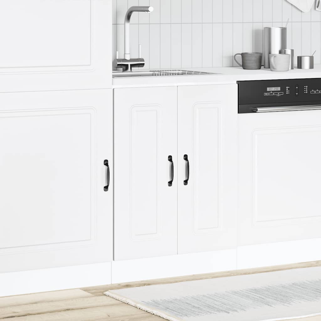 Vidaxl spoelbakonderkast kalmar 60x46x81,5 cm bewerkt hout wit