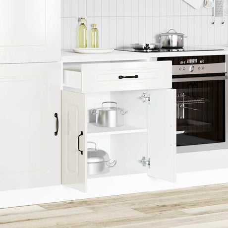 Vidaxl onderkast kalmar bewerkt hout hoogglans wit
