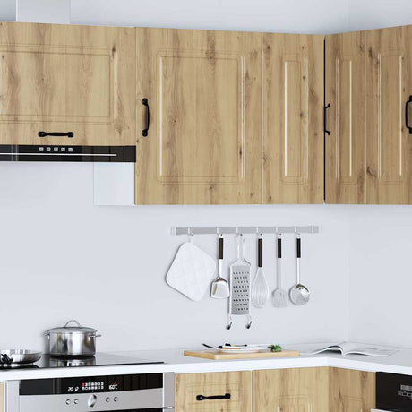 Vidaxl keukenwandkast kalmar bewerkt hout artisanaal eiken