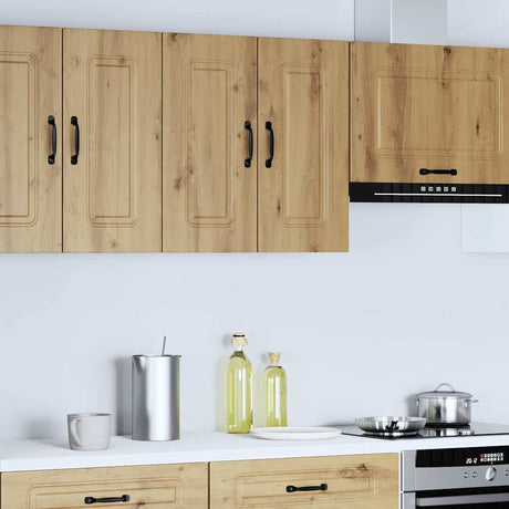 Vidaxl keukenbovenkast kalmar bewerkt hout artisanaal eikenkleur