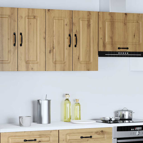 Vidaxl keukenbovenkast kalmar bewerkt hout artisanaal eikenkleur