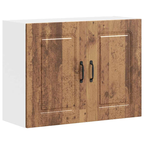 Vidaxl keukenbovenkast kalmar bewerkt hout oud houtkleurig
