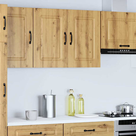 Vidaxl keukenbovenkast kalmar bewerkt hout artisanaal eikenkleur