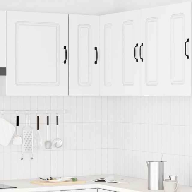 Vidaxl keukenwandhoekkast kalmar bewerkt hout wit