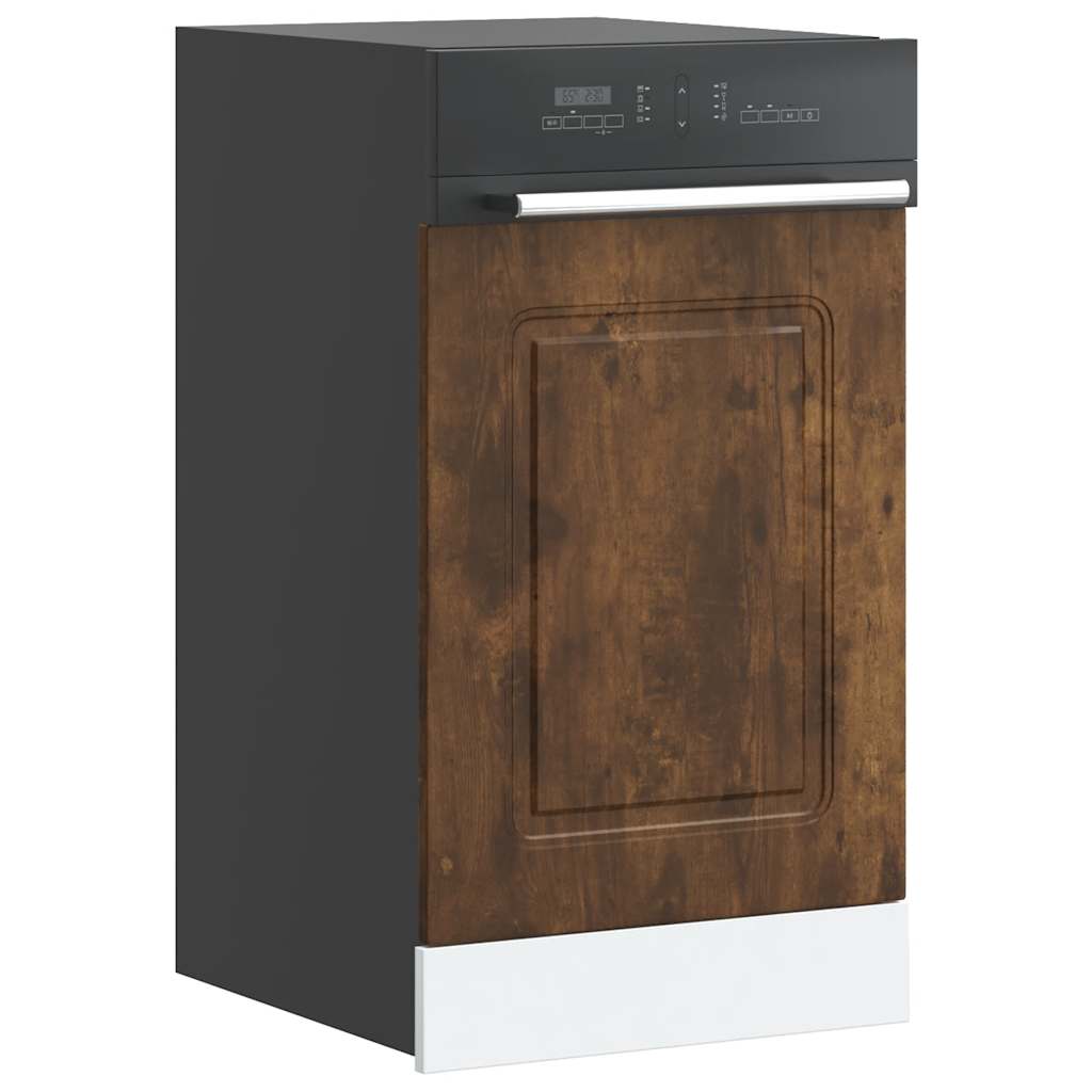 Vidaxl vaatwaspaneel kalmar 45x1,5x57 cm bewerkt hout gerookt eiken