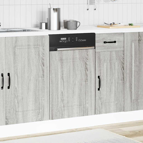 Vidaxl vaatwaspaneel kalmar 45x1,5x57 cm bewerkt hout grijs sonoma