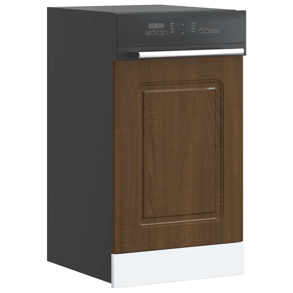 Vidaxl vaatwaspaneel kalmar 45x1,5x57 cm bewerkt hout bruin eikenkleur