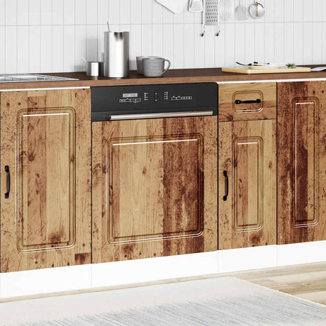 Vidaxl vaatwaspaneel kalmar 60x1,5x57 cm bewerkt hout oud houtkleurig