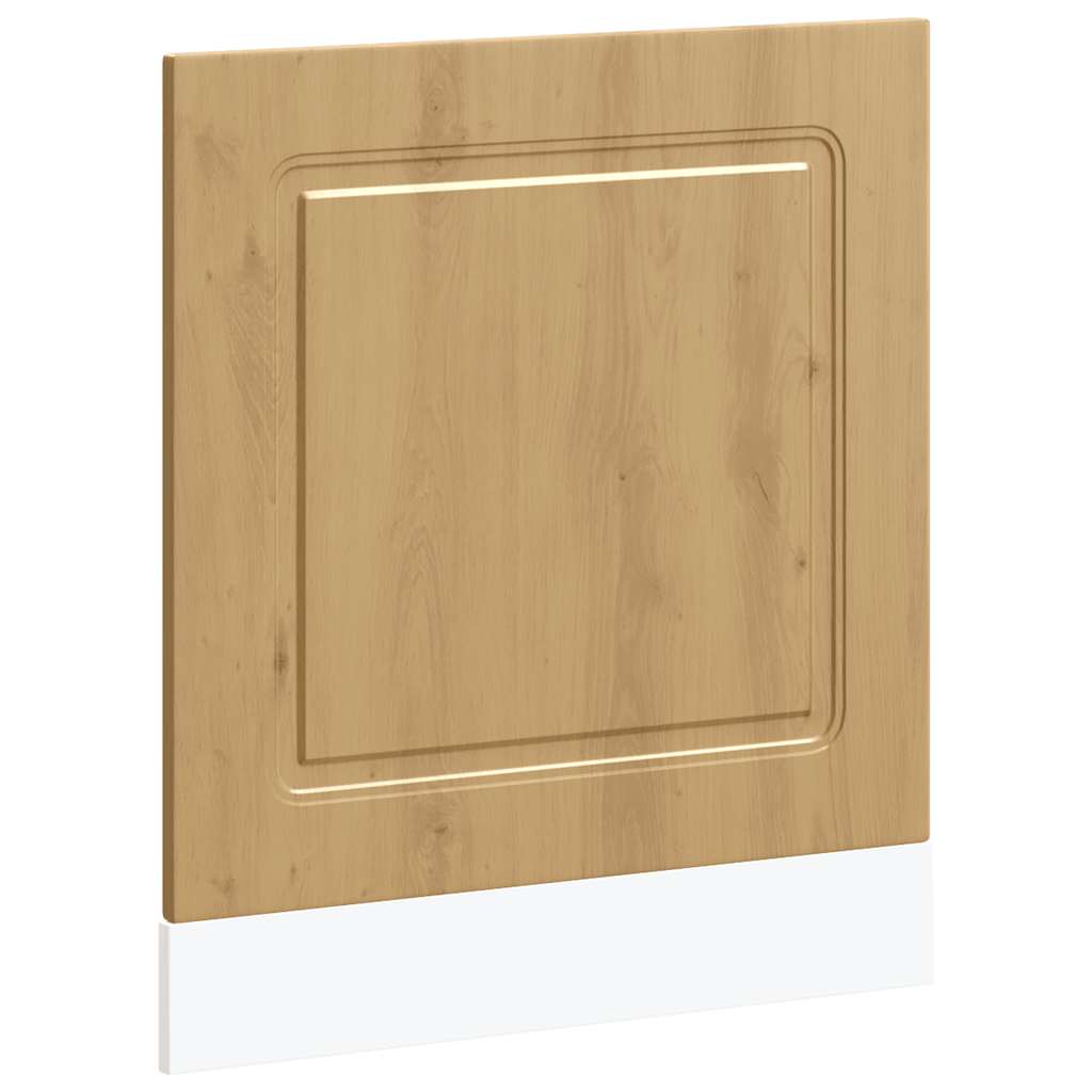 Vidaxl vaatwaspaneel kalmar 60x1,5x57 cm bewerkt hout artisanaal eiken