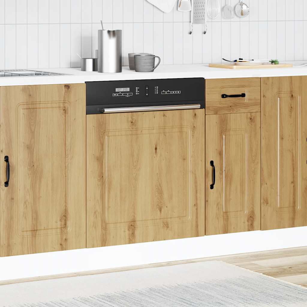 Vidaxl vaatwaspaneel kalmar 60x1,5x57 cm bewerkt hout artisanaal eiken