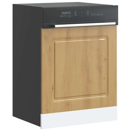 Vidaxl vaatwaspaneel kalmar 60x1,5x57 cm bewerkt hout artisanaal eiken