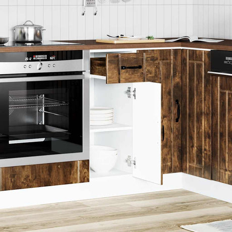 Vidaxl onderkast lucca bewerkt hout gerookt eikenkleurig