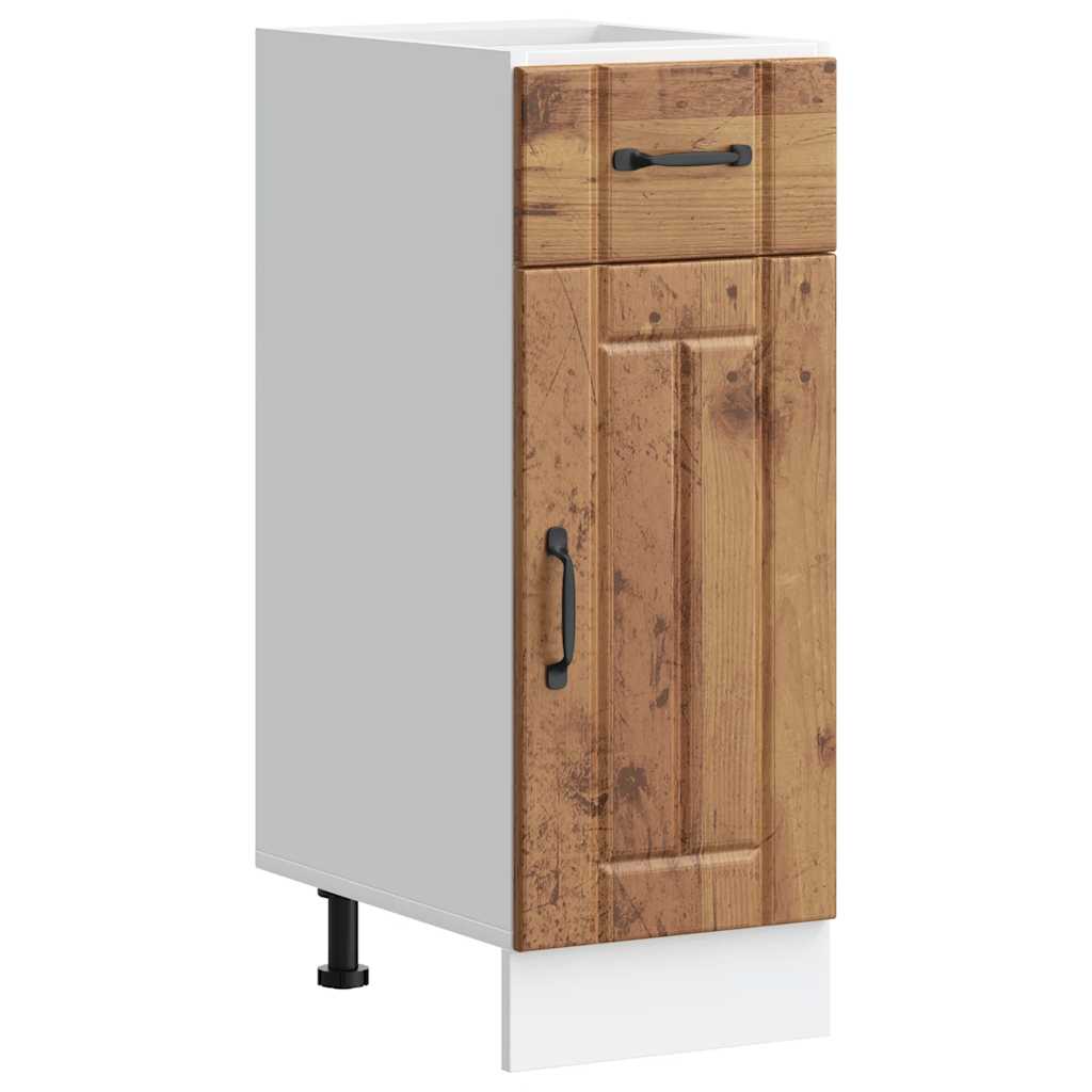 Vidaxl onderkast lucca bewerkt hout oud houtkleurig