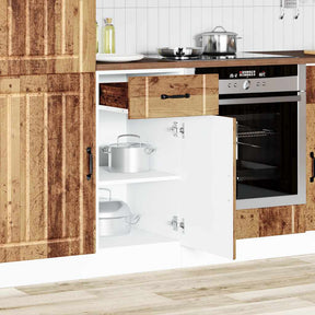 Vidaxl onderkast lucca bewerkt hout oud houtkleurig