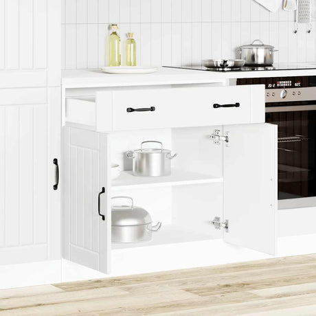Vidaxl onderkast lucca bewerkt hout wit