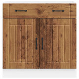 Vidaxl onderkast lucca bewerkt hout oud houtkleurig
