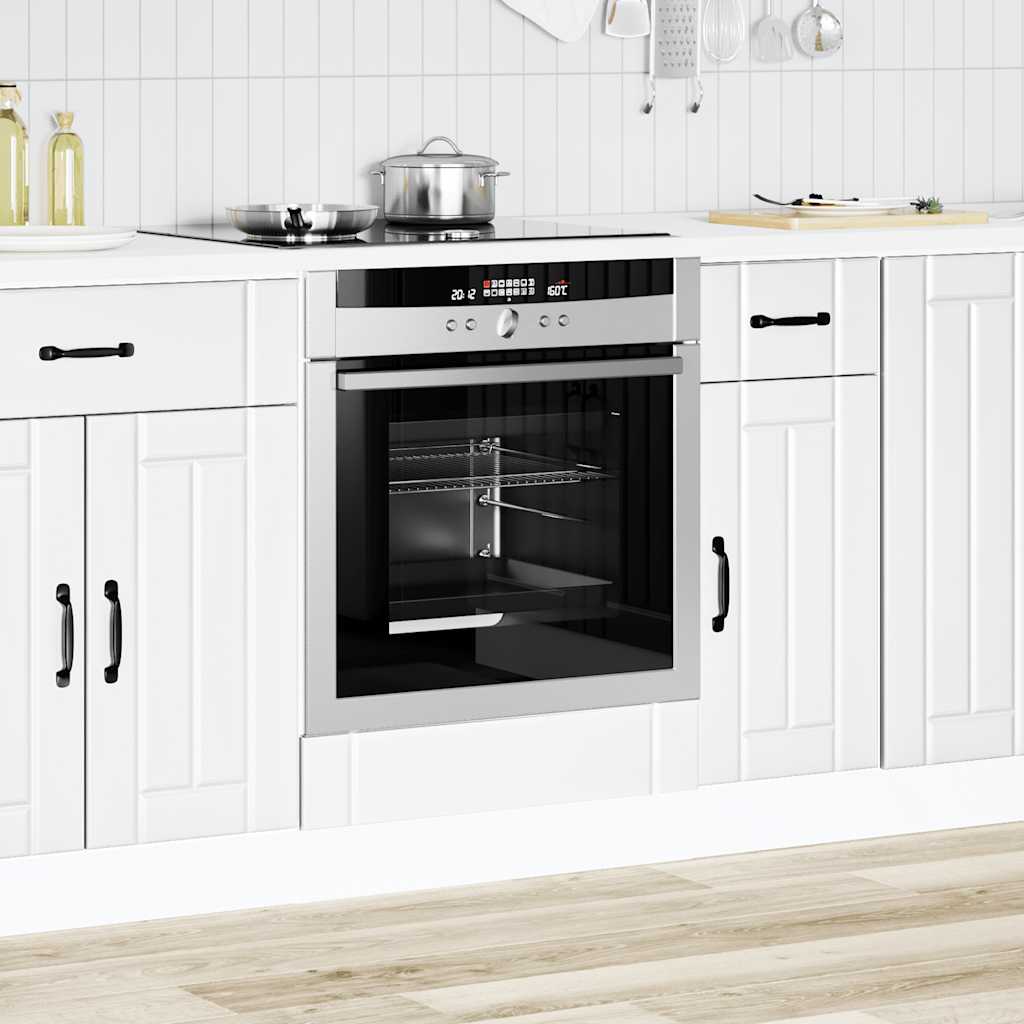 Vidaxl ovenkast lucca bewerkt hout wit