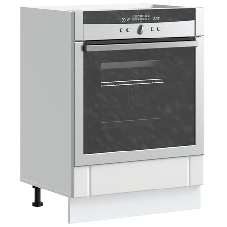 Vidaxl ovenkast lucca bewerkt hout wit