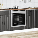 Vidaxl ovenkast lucca bewerkt hout zwart