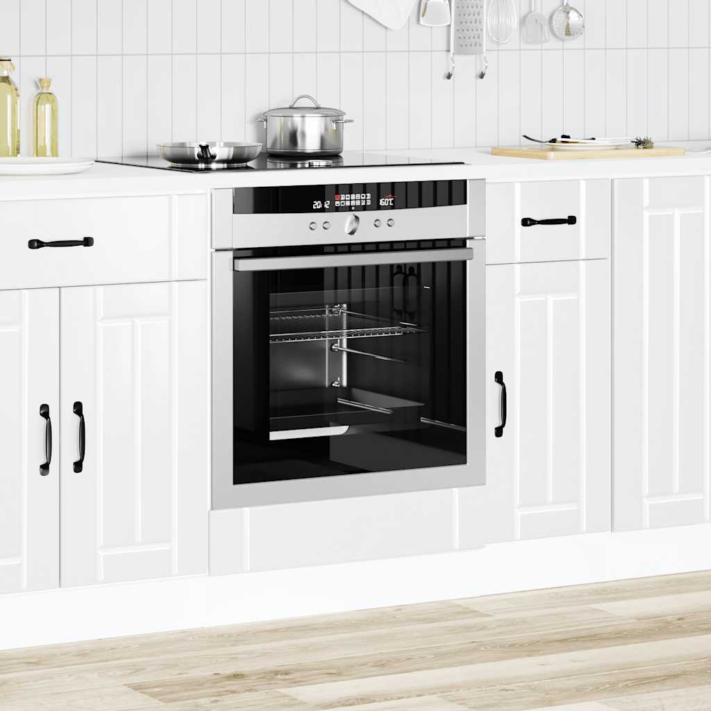 Vidaxl ovenkast lucca bewerkt hout hoogglans wit