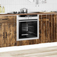 Vidaxl ovenkast lucca bewerkt hout gerookt eikenkleurig