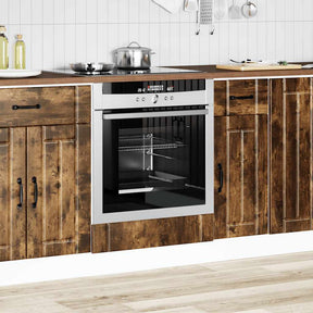 Vidaxl ovenkast lucca bewerkt hout gerookt eikenkleurig