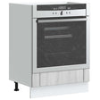 Vidaxl ovenkast lucca bewerkt hout grijs sonoma eiken