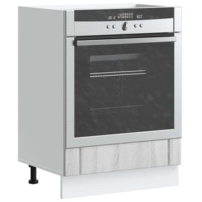 Vidaxl ovenkast lucca bewerkt hout grijs sonoma eiken
