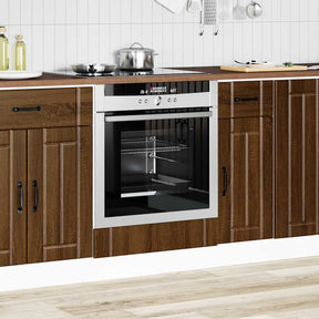 Vidaxl ovenkast lucca bewerkt hout bruin eikenkleur