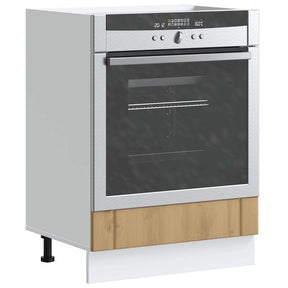 Vidaxl ovenkast lucca bewerkt hout artisanaal eikenkleur