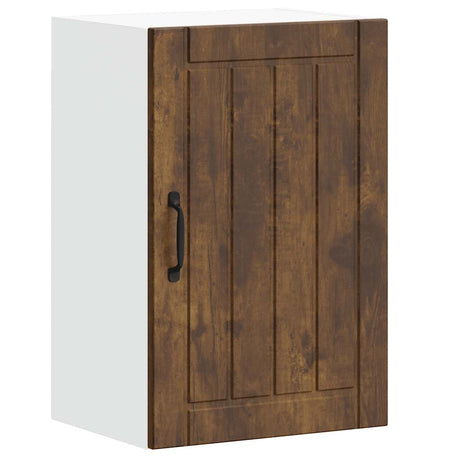 Vidaxl keukenbovenkast lucca bewerkt hout gerookt eikenkleurig