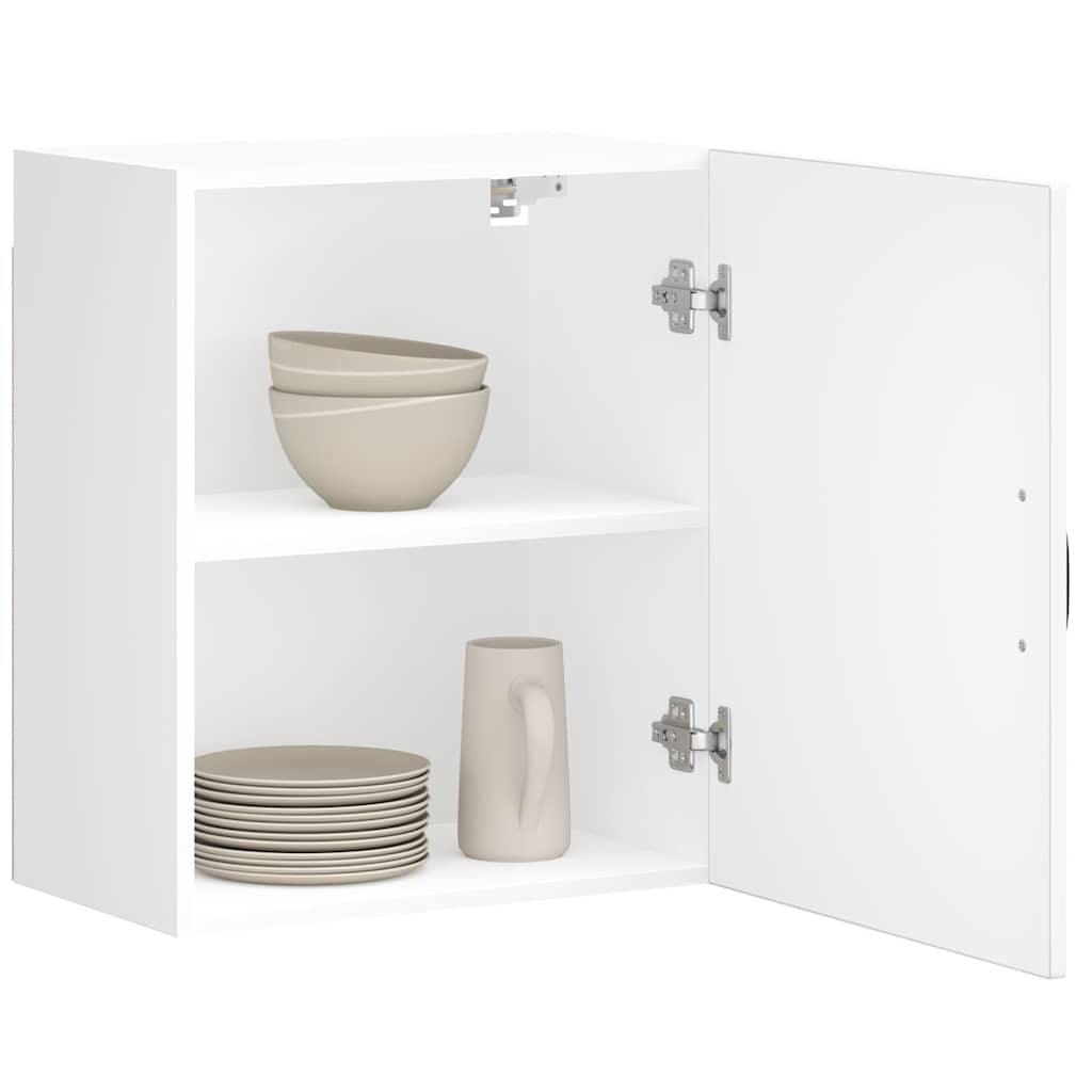 Vidaxl keukenwandkasten 2 st lucca wit bewerkt hout