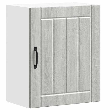 Vidaxl keukenbovenkast lucca bewerkt hout grijs sonoma eikenkleur