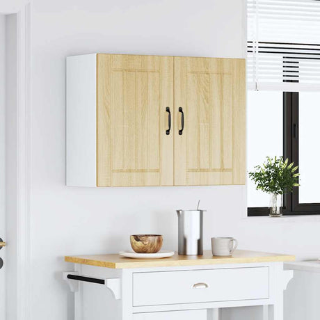 Vidaxl keukenbovenkast lucca bewerkt hout sonoma eikenkleurig