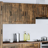 Vidaxl keukenbovenkast lucca bewerkt hout gerookt eikenkleurig