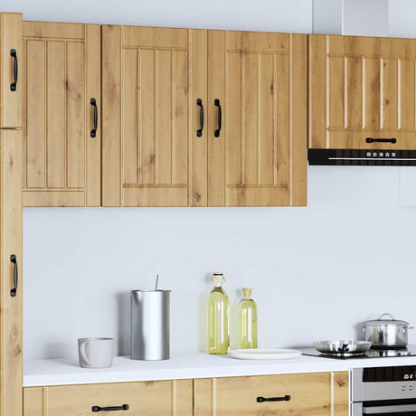 Vidaxl keukenbovenkast lucca bewerkt hout artisanaal eikenkleur