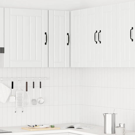 Vidaxl keukenwandhoekkast lucca bewerkt hout wit