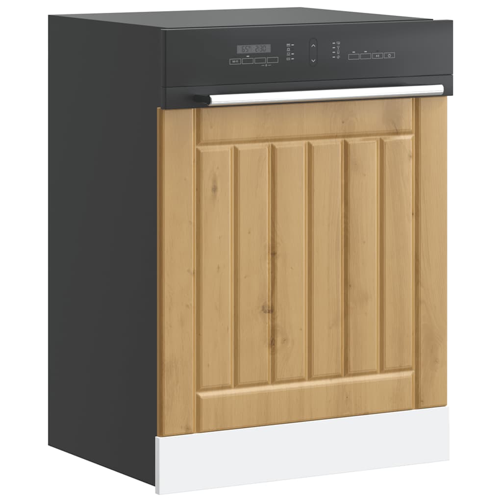 Vidaxl vaatwaspaneel lucca bewerkt hout artisanaal eikenkleur