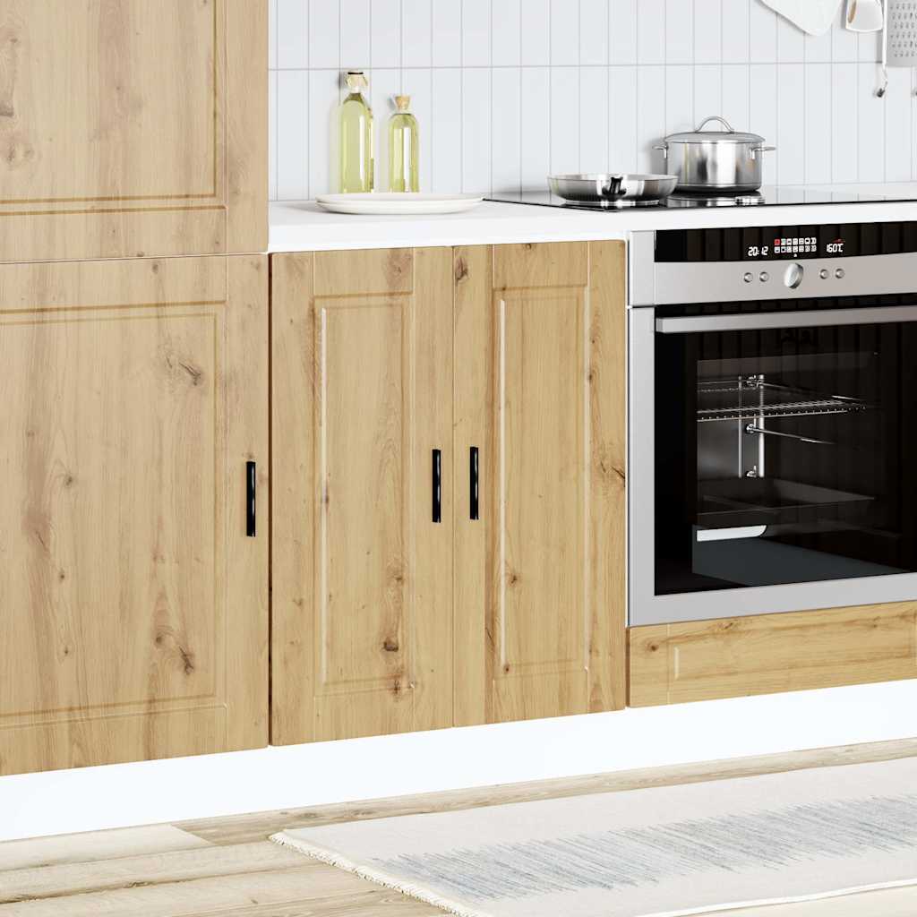 Vidaxl onderkast porto bewerkt hout artisanaal eikenkleur