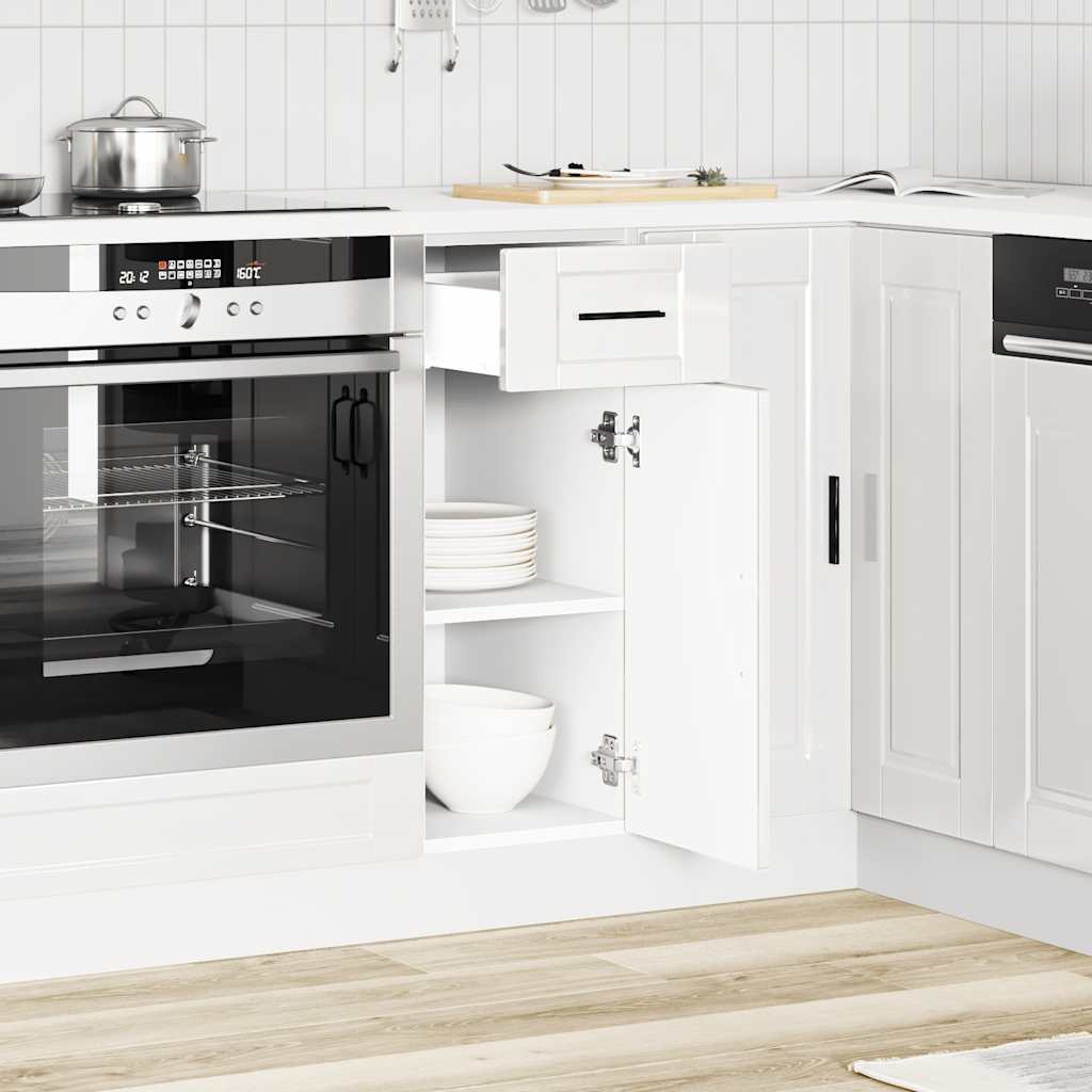 Vidaxl onderkast porto bewerkt hout hoogglans wit
